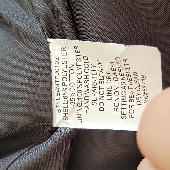 60s Retro Style NOTATIONS medium black with white circles jacket - Picture 5 of 5